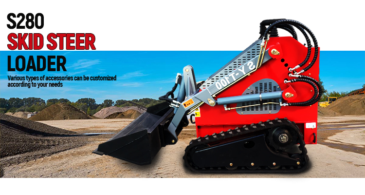 0.88 Ton mini track skid steer