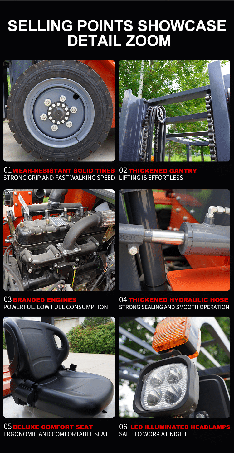 5Ton Internal Combustion Diesel-powered Forklift