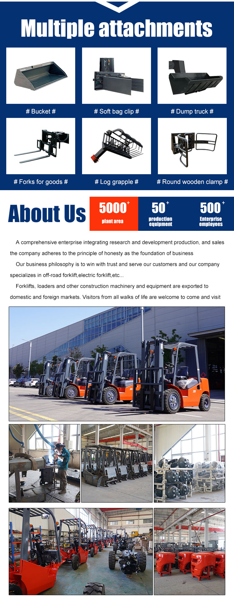 4.0T Diesel Forklift truck for sale