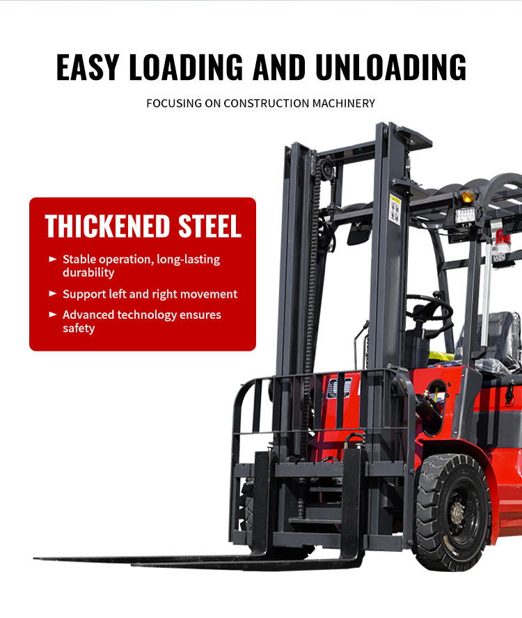 sit down electric forklift 1.0 Ton