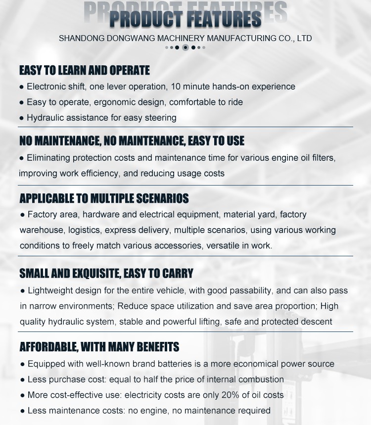 3.0Ton Electric Forklif with Battery