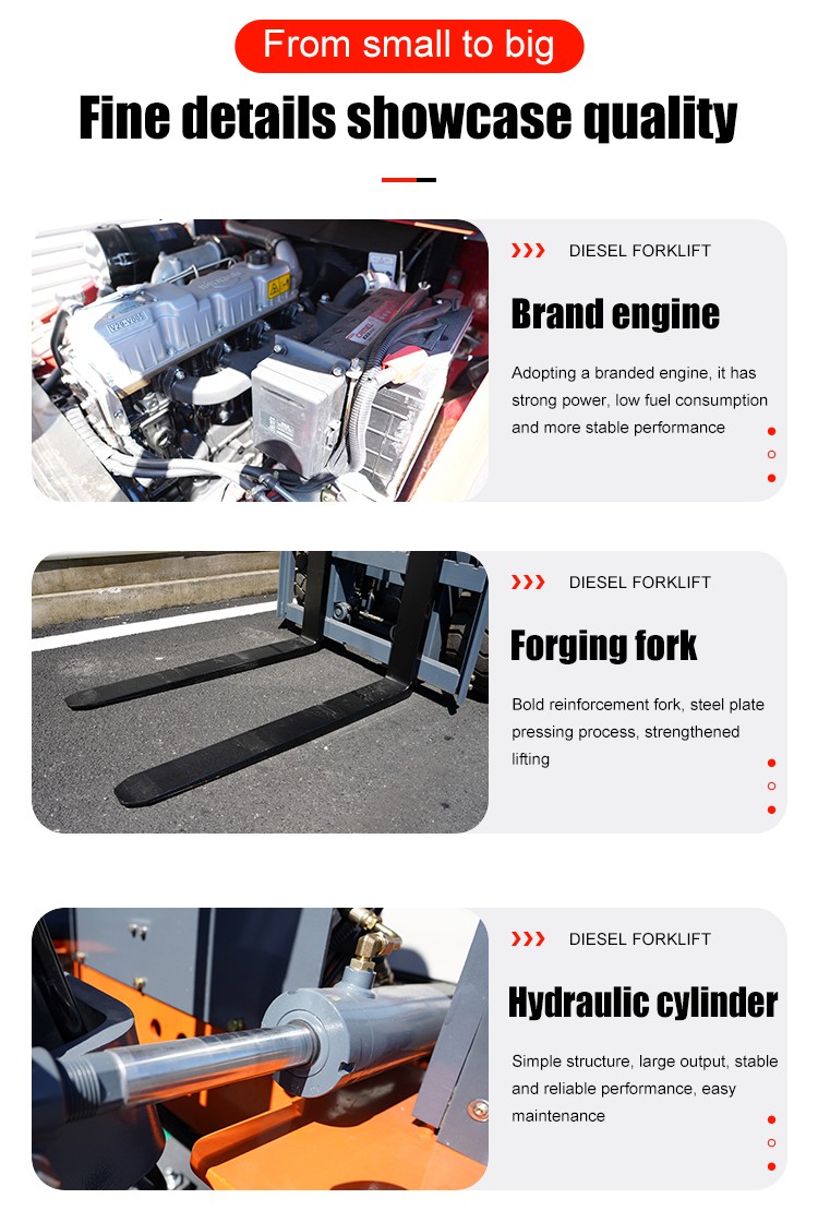 3.5T diesel powered forklift 