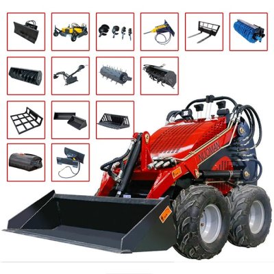 0,96ton Mini Skid Steer Loader para venda