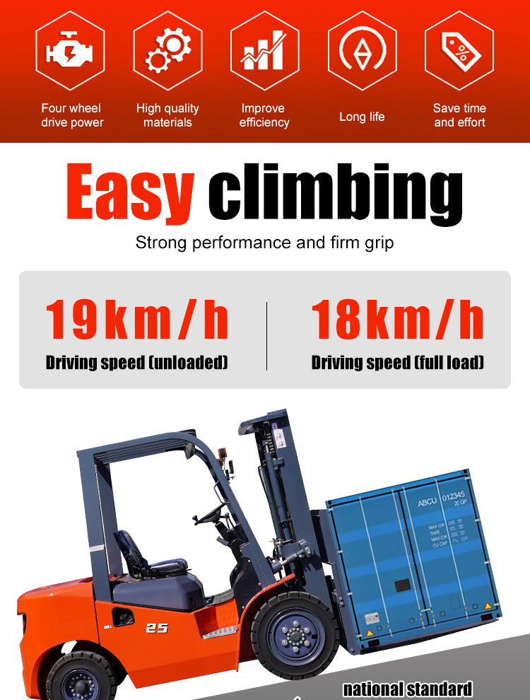 2.5T diesel forklift truck for sale