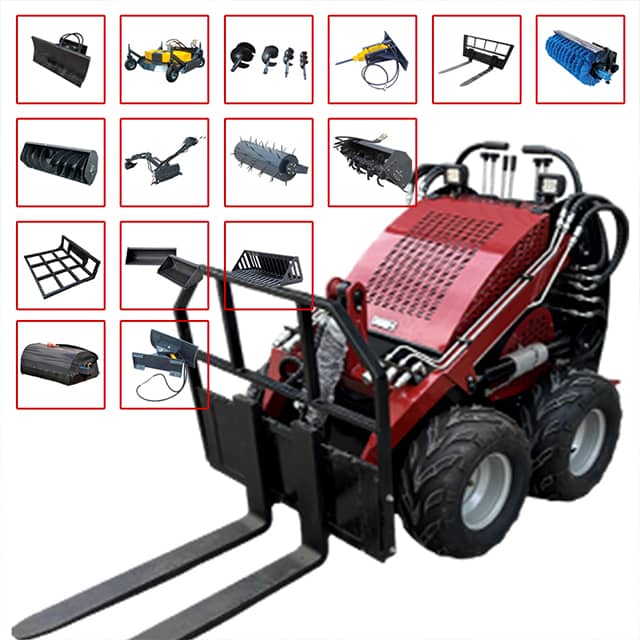 Compact Skid Steer Loader with 960 KG Lift Capacity