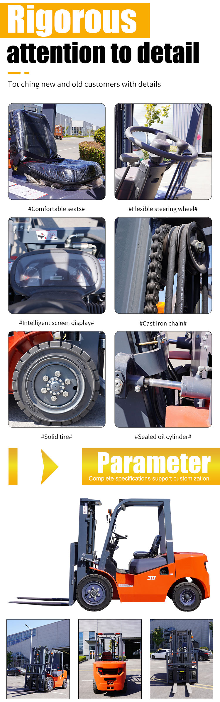 3.0T Diesel Forklift truck for sale