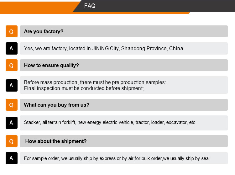 Carga nominal de empilhadores elétricos (kg) 1000/1500/2000