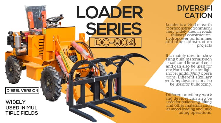 5.1Ton 4WD Loaders for Agriculture Improving Crop Handling