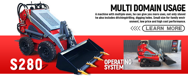 0.88 Ton mini track skid steer