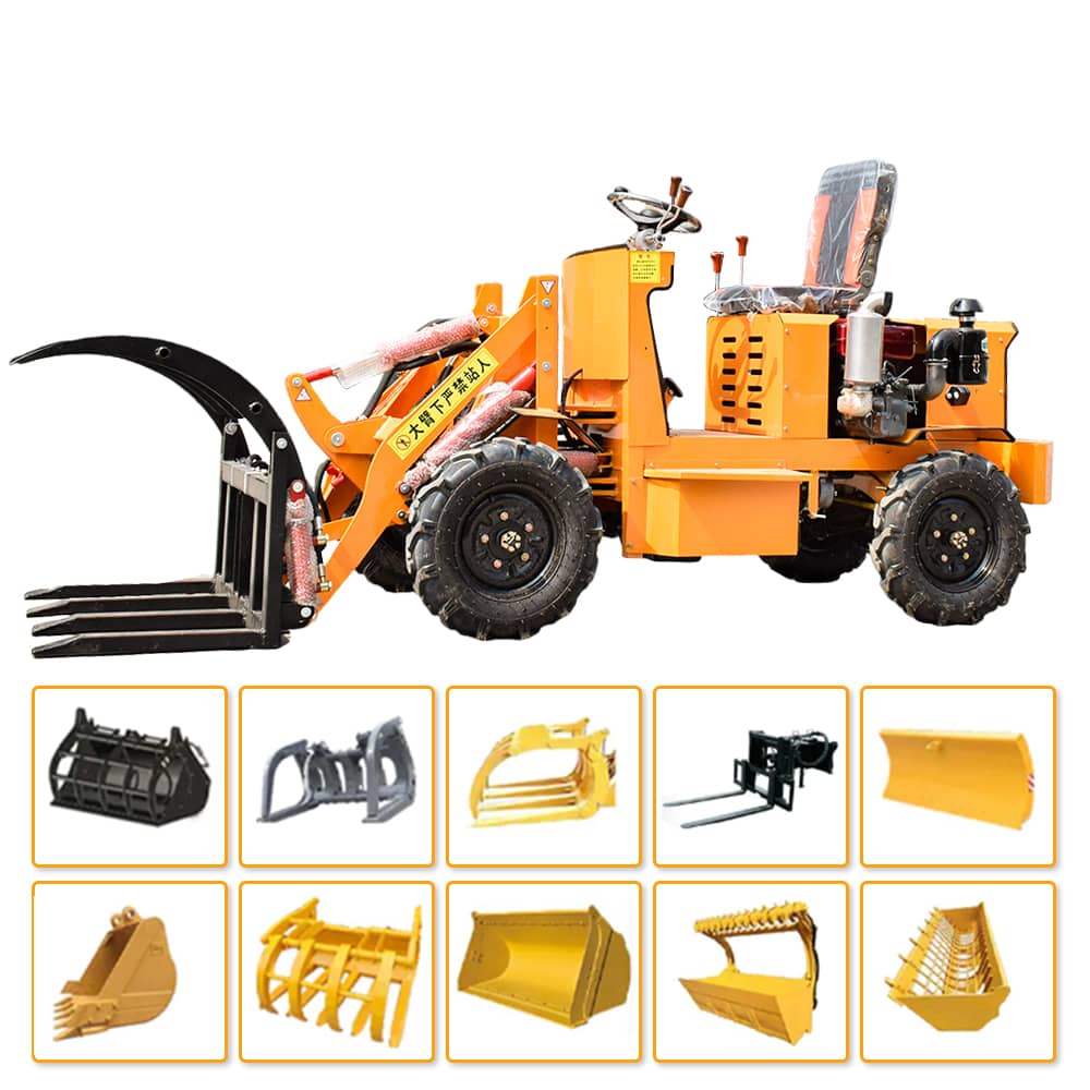 0.6 Ton Wheel 4WD loader