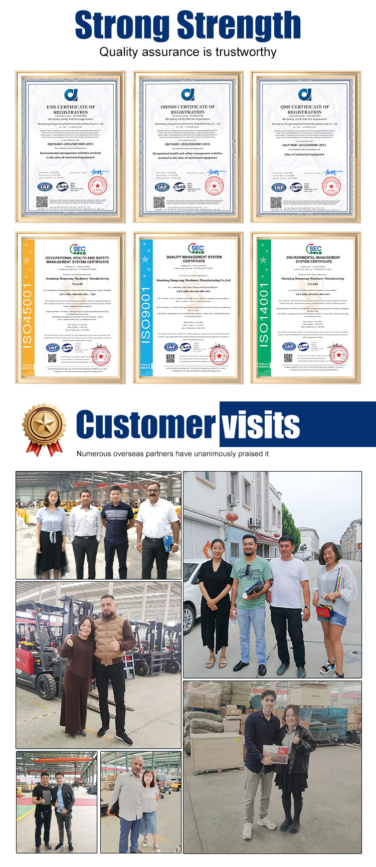 4.0T Diesel Forklift truck for sale