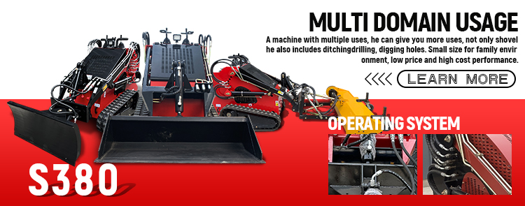 S380-Skid steer loader load capacity 0.96Ton