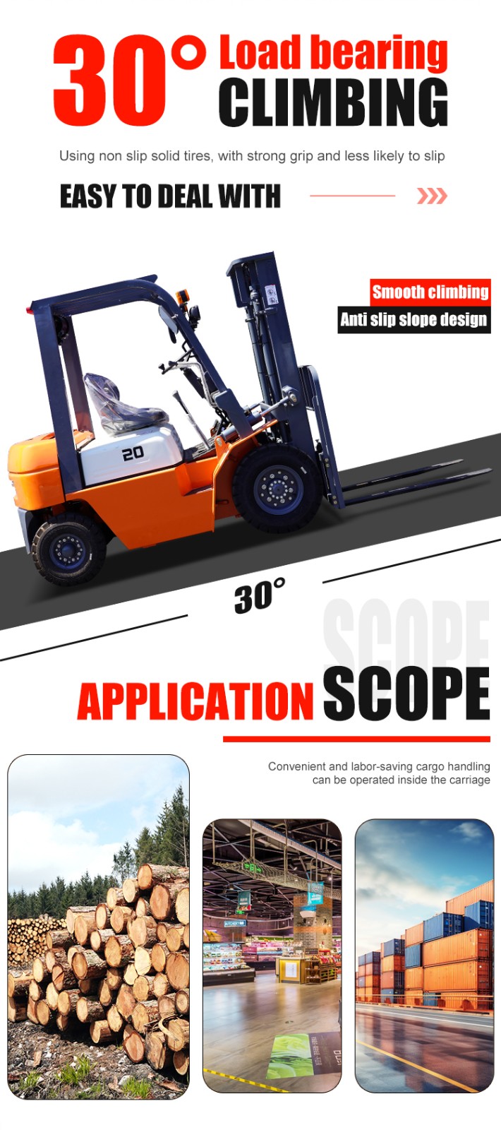 3.5T diesel powered forklift 