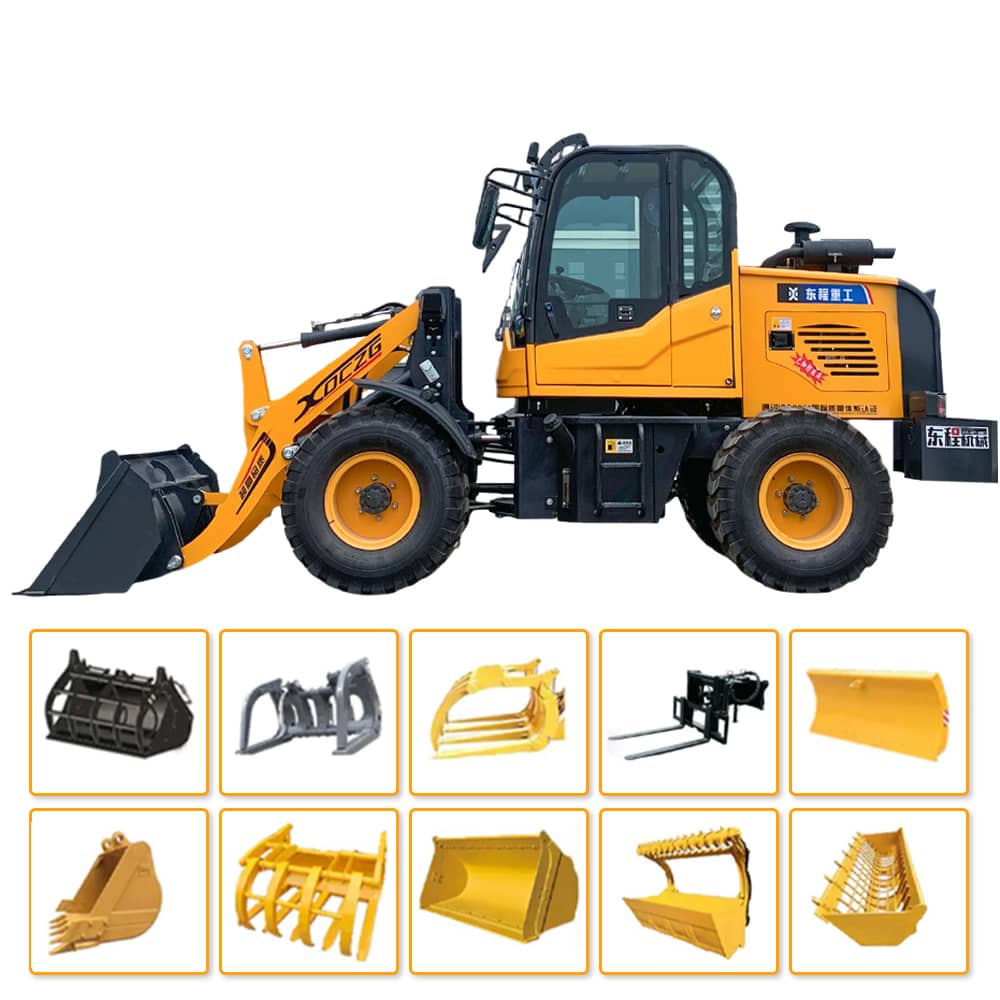 1.6Ton 4WD Loaders in Snow Removal Ensuring Safe Access China Factory ...