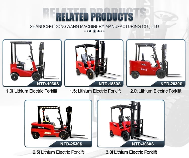 1.0Ton Electric Forklif with Battery